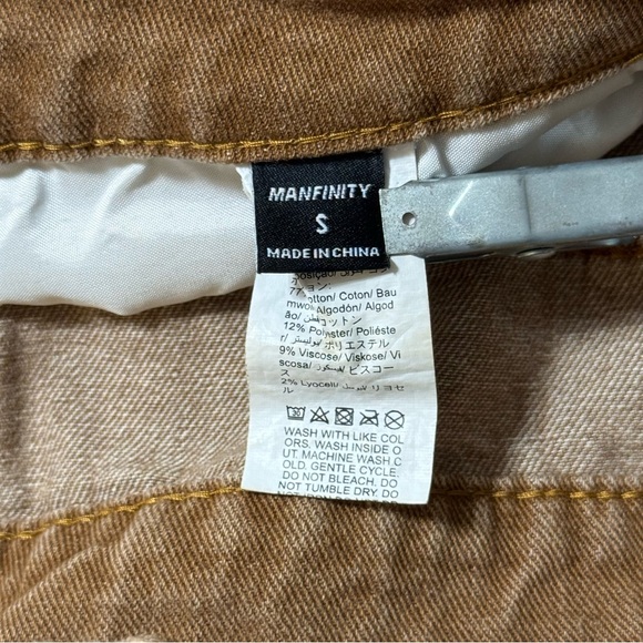 SHEIN Manfinity Brown Straight Jeans with Frayed Hem - Picture 12 of 14